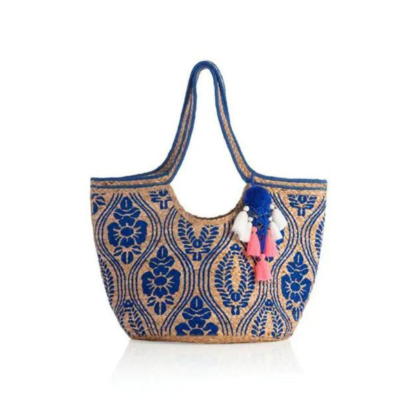 Shiraleah Paola Straw Tote, Multi Color Beach Bag