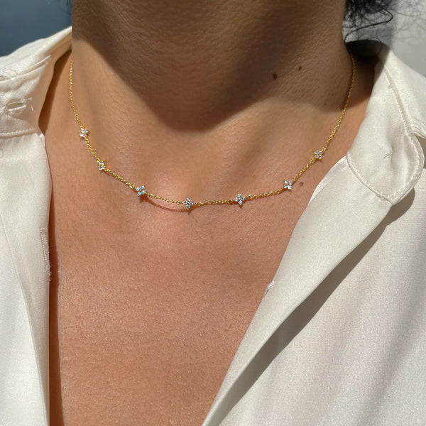 Shimmer Blossom Love Necklace