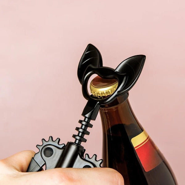 bat wine opener corkscrew beer opener