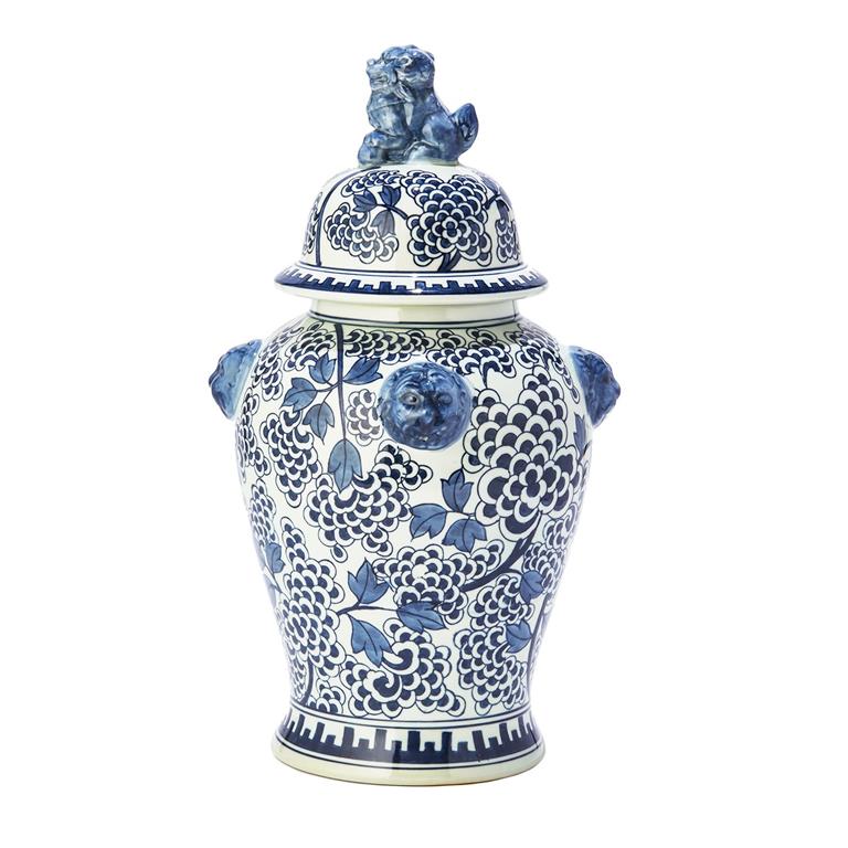 blue and white porcelain ginger jar