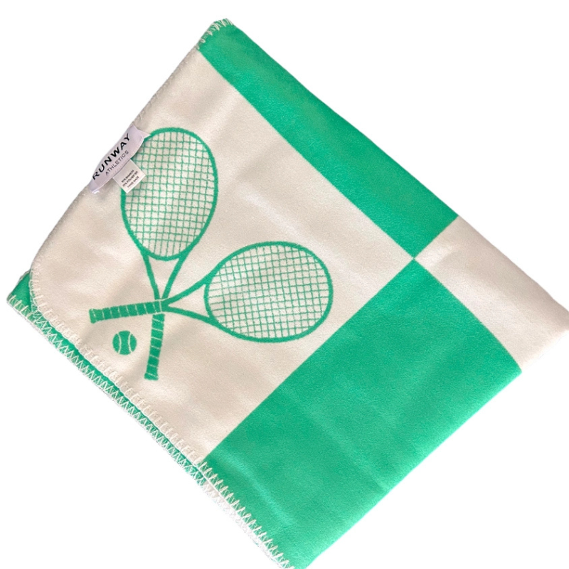 green tennis blanket