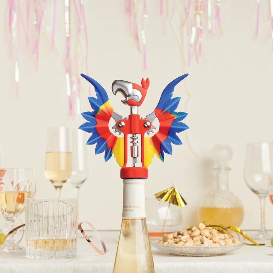 parrot bird bottle wine opener 