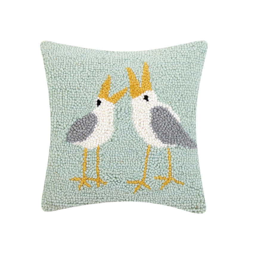 seagull throw pillow